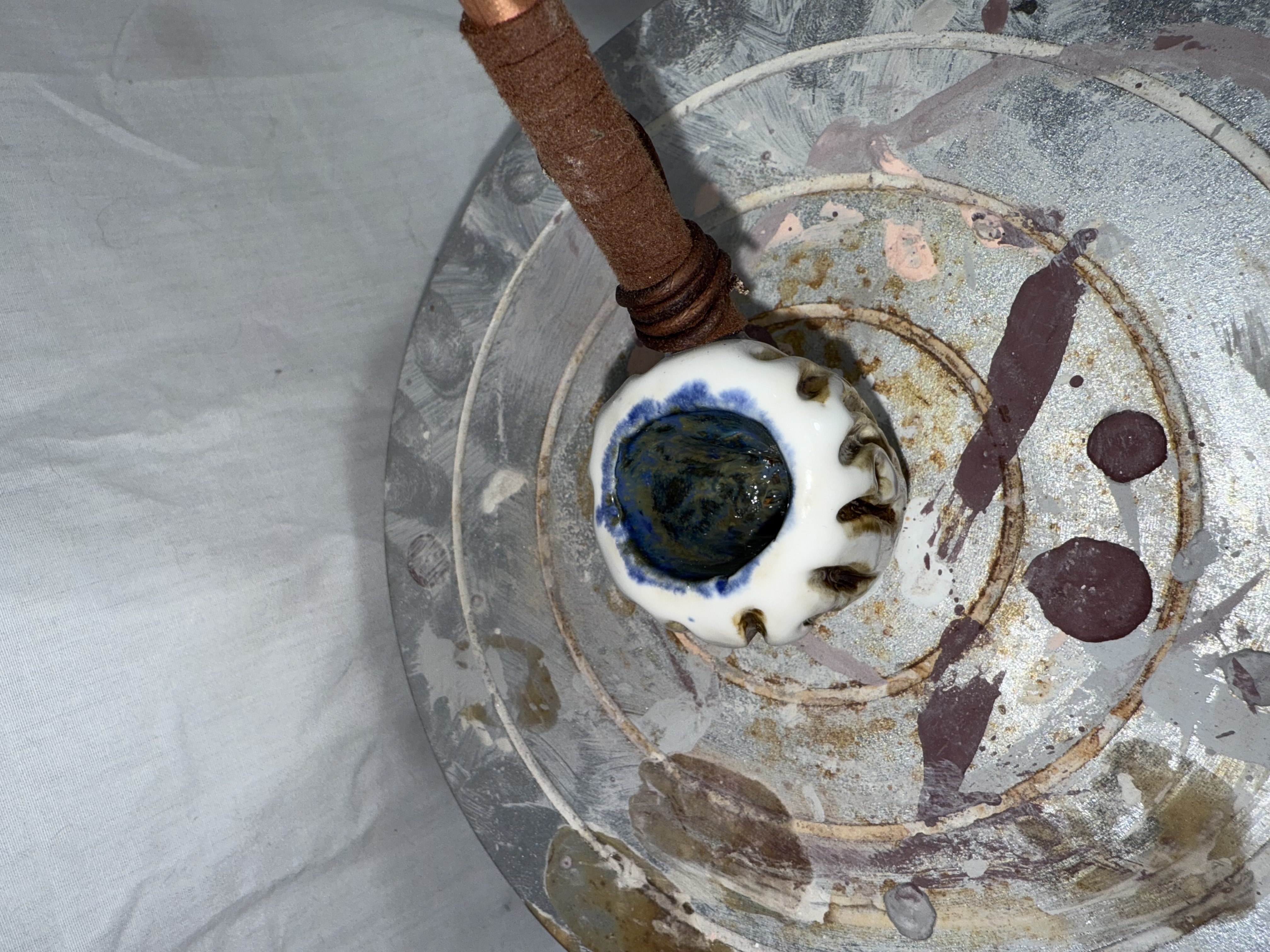 Morel Mushroom Ceramic Wizard Pipe